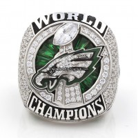 2017 Philadelphia Eagles Super Bowl Championship Ring/Pendant (C.Z. Logo)